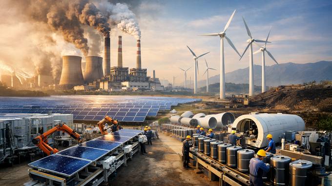 A China cruza um marco: a capacidade solar ultrapassa o carvão pela 1ª vez